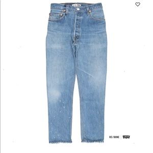 NWOT RE/DONE Levi’s high rise crop Jean. Sz 29